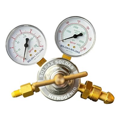 Regulador De Pressão Alta Nitrogênio C/ Conector P/ Manifold