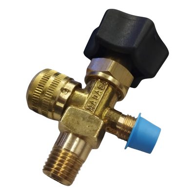 valvula rosca inversa para garrafa de transponte